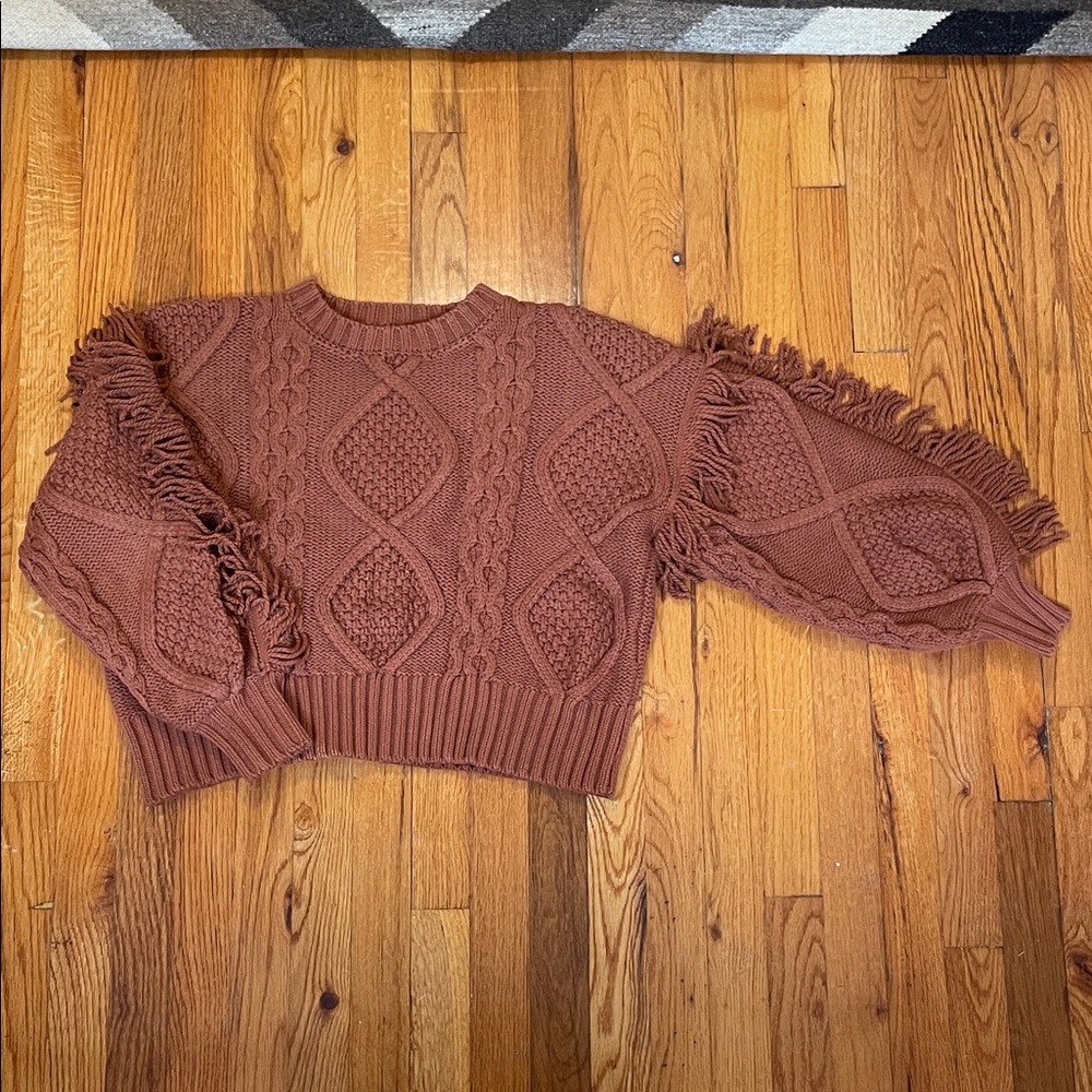 Burnt orange sweater